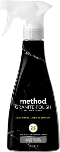 Method Granite Polish, Apple Orchard, Polishes and Shines Granite, Marble and Sealed Stone Surfaces, 14 oz Spray Bottle (Pack of 1)