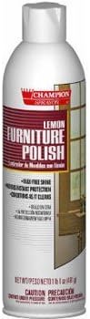 Chase Products Champion Sprayon Furniture Polish, Lemon, 17oz, Aerosol - 12 cans.