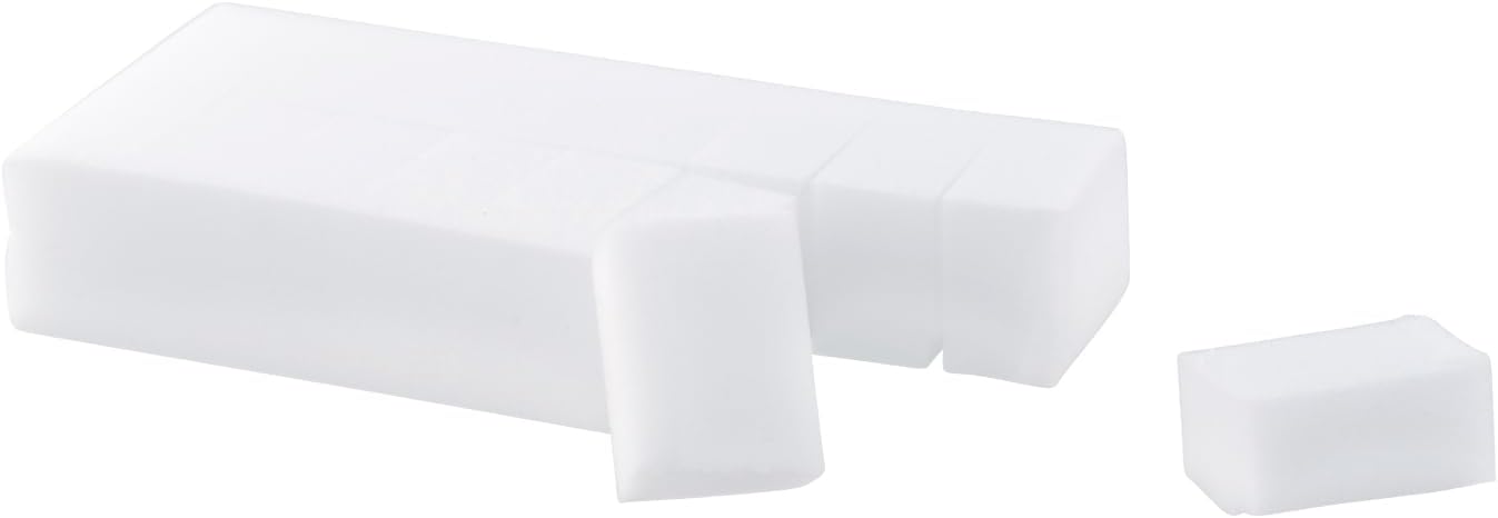 Miracle Eraser Sponge Melamine Sponge for Floor, Wall, and Furniture, Removes Scuffmarks, Mud, Grime, Dirt, and Tough Stains, Pack of 16 1 Inch Mini Cleaning Erasers.