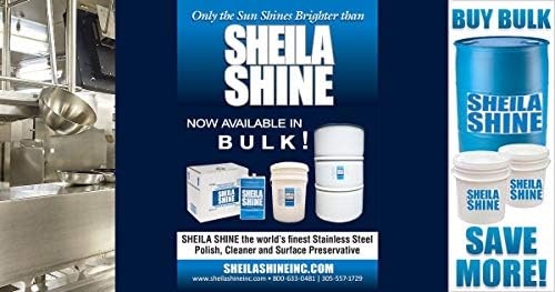 Sheila Shine 3oz Stainless Steel Cleaner and Polish - Cleans, Polishes & Protects Kitchen Appliances, Refrigerators, Sinks, Ovens & Grills - Stainless Cleaner Spray for Residue & Streak Free Shine