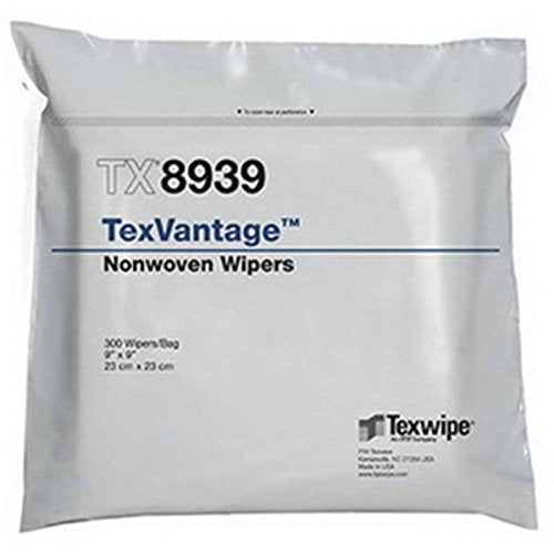 TexVantage™ TX8939 Polyester/Cellulose Nonwoven Wiper, 9 in x 9 in; 1 BAG