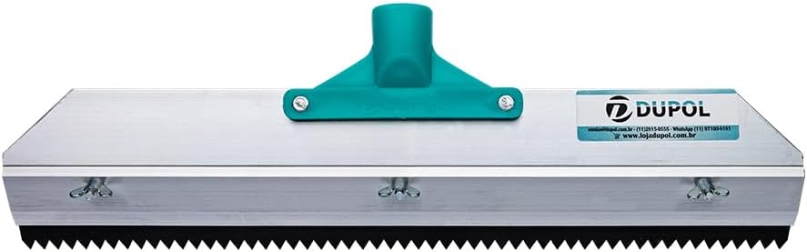 Epoxy Floor Notched Squeegee 16” – Serrated Floor Spreader for Self-Leveling, Urethane & Cement Coatings – Heavy Duty Contractor Tool DUPOL