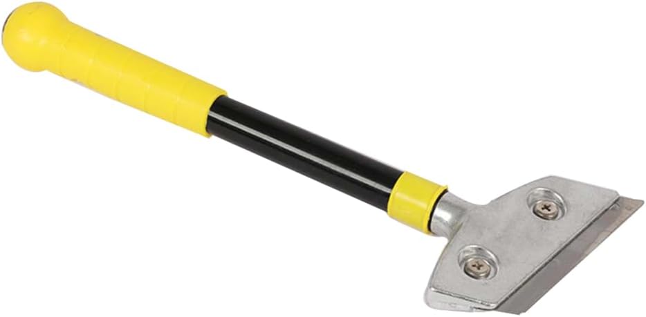 FOMIYES Heavy-Duty Glass Cleaning Scraper Tool Ergonomic Cooktop and Window Cleaner with Ribbed Control for Safe Use for Stovetop Tiles and Adhesive Removal