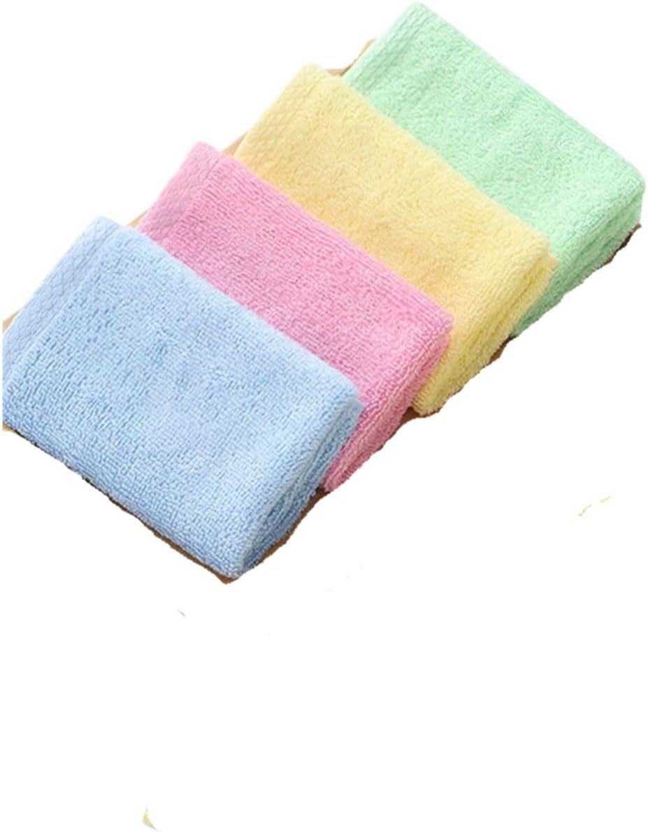 Kitchen Dishcloth Set, Microfiber Cleaning Cloths, 10 x 10 inches, 4 Pack, Pastel Colors