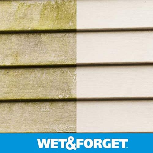 Wet & Forget Moss, Mold, Mildew, & Algae Stain Remover Multi-Surface Outdoor Cleaner Concentrate, Original, 128 Fluid Ounces