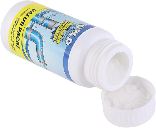 Wild Tornado Sink and Drain Cleaner Powder – Powerful Foaming Drain Cleaner for Kitchen, Bathroom, Toilet & Pipes – Fast-Acting Clog Remover, Deodorizes & Deep Cleans Drains (5)