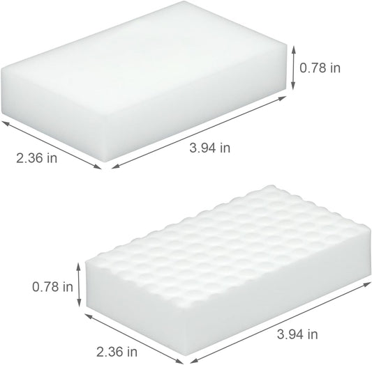 10Pcs Melamine Foam Sponge, 2X Density Magic Cleaning Eraser, Durable Multi-Surface Scrubber for Kitchen, Bathroom, Wall, Shoe, Car, Sink & Floor Household Cleaning Essentials(10 Pcs-2X Density)