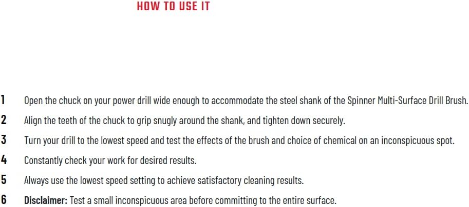 Chemical Guys ACC507 Medium Duty Spinner Multi-Surface Drill Brush Attachment (Fits Any Standard Drill - Power Scrubber Removes Stains & Cleans Floor Mats, Upholstery & Carpets), Yellow