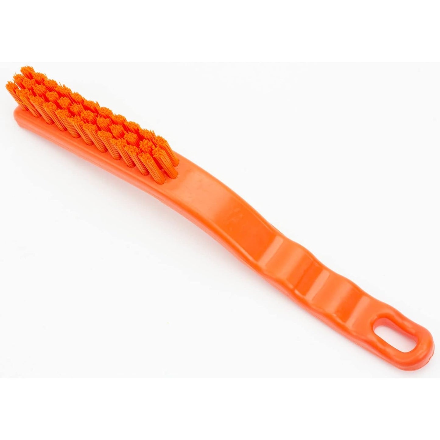 SPARTA Detail Brush Set - Grout & Crevice Brushes with Hanging Hole for Bathroom, Kitchens & Countertop, Plastic, 9 Inches, Orange