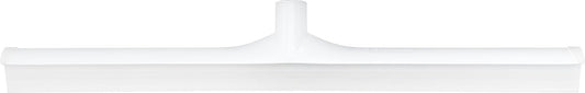 SPARTA 24" Floor Squeegee Replacement Head, Seamless Rubber with Rust-Free Plastic Frame for HACCP Compliance, Heavy-Duty Industrial Use, Thermoplastic Rubber, 24 Inches, White (Pack of 6)