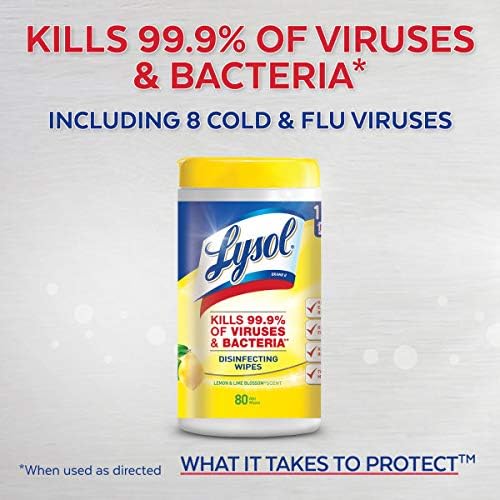 Lysol Disinfecting Wipes - Lemon & Lime Blossom 110 ct (Pack of 2)
