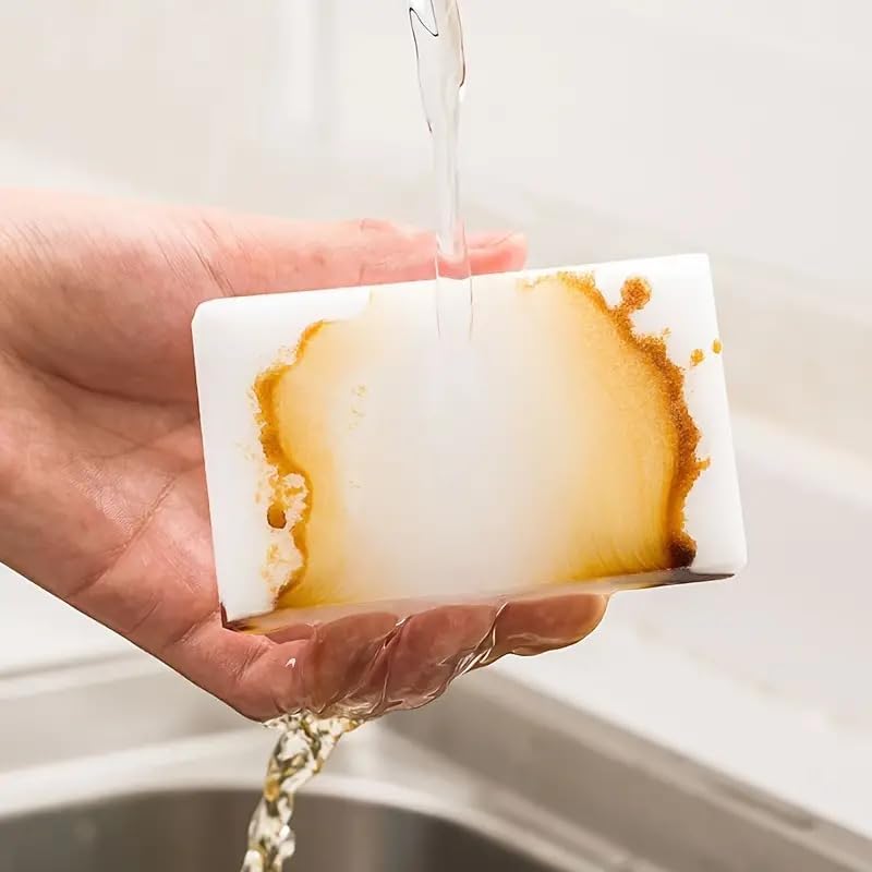 Magic Sponge Eraser Bulk Melamine Sponge Foam Cleaning Pads Multi Surface Household Cleaning Kitchen and Dish - Pack of 10