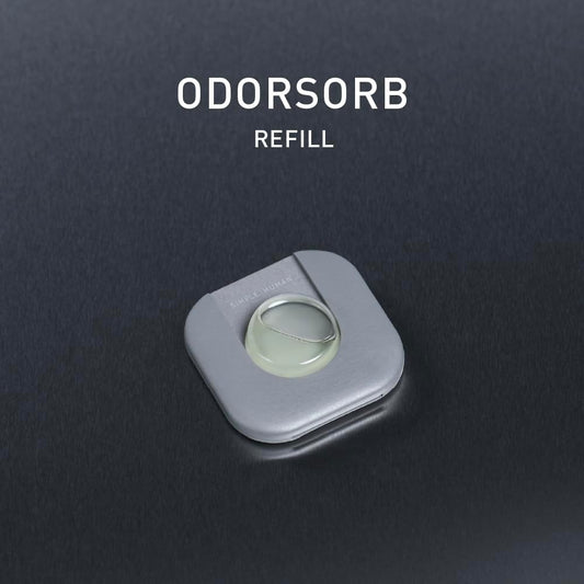 simplehuman Odorsorb Pod Starter Pack – Natural Plant-Based, Fragrance-Free Trash Can Odor Eliminator for Trash Cans, Odor Control System Starter Kit (1 Holder + 2 Pods)