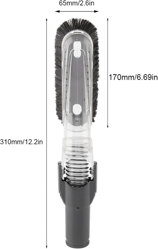 Fdit Soft Vacuum Dusting Brush 35mm-32mm Adapter for Cleaning Furniture Ceiling Vacuum Cleaner Attachments Multi-Angle Dust Brush