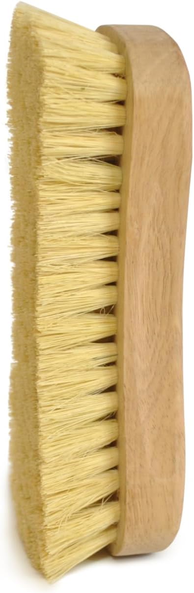 All-Natural Wooden Scrub Brush Set | Eco-Friendly Cleaning Brush Set with Tampico Bristles | Floor Scrub Brush & Shower Scrubber for Bathroom, Tub, Kitchen & Carpet | Sustainable Set – Pack of 2