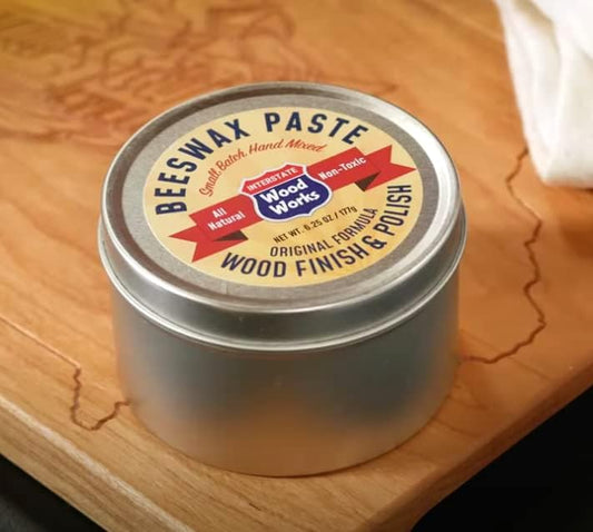 Beeswax Paste Wood Finish & Polish - 6.25 oz.- Cutting Board Sealer - Made in America