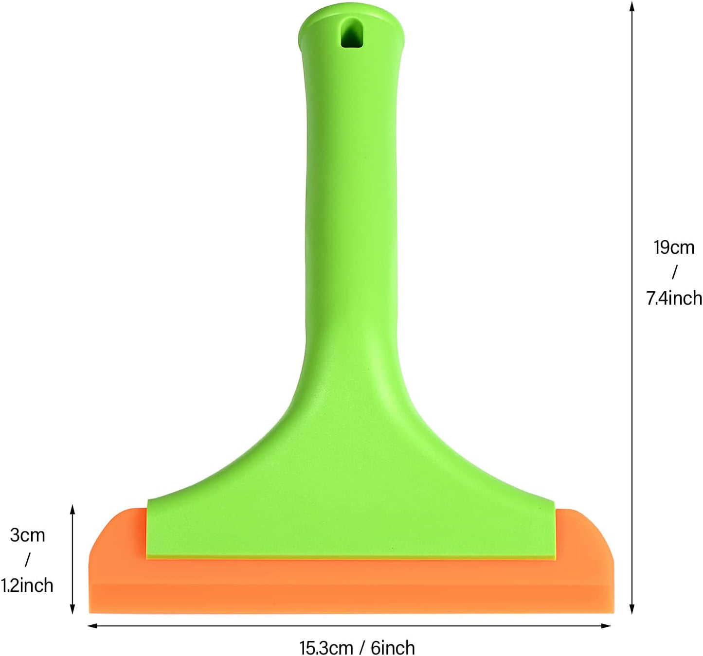 Gomake Small Silicone Squeegee Window Shower Squeegee Tool,Auto Water Blade for Car Windshield, Window, Mirror, Glass Door,Bathroom