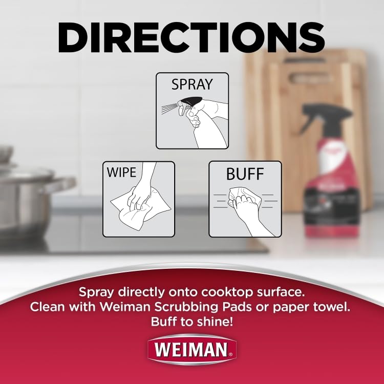 Weiman Glass Cooktop Cleaner - 12 Ounce