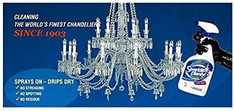 Sparkle Plenty Crystal Chandelier Cleaner Spray | Drip Dry | Home Cleaning Supplies | Crystal Cleaner | Fine Collectables Cleaner | Glass Cleaner | Figurine Cleaner | 32 fl oz
