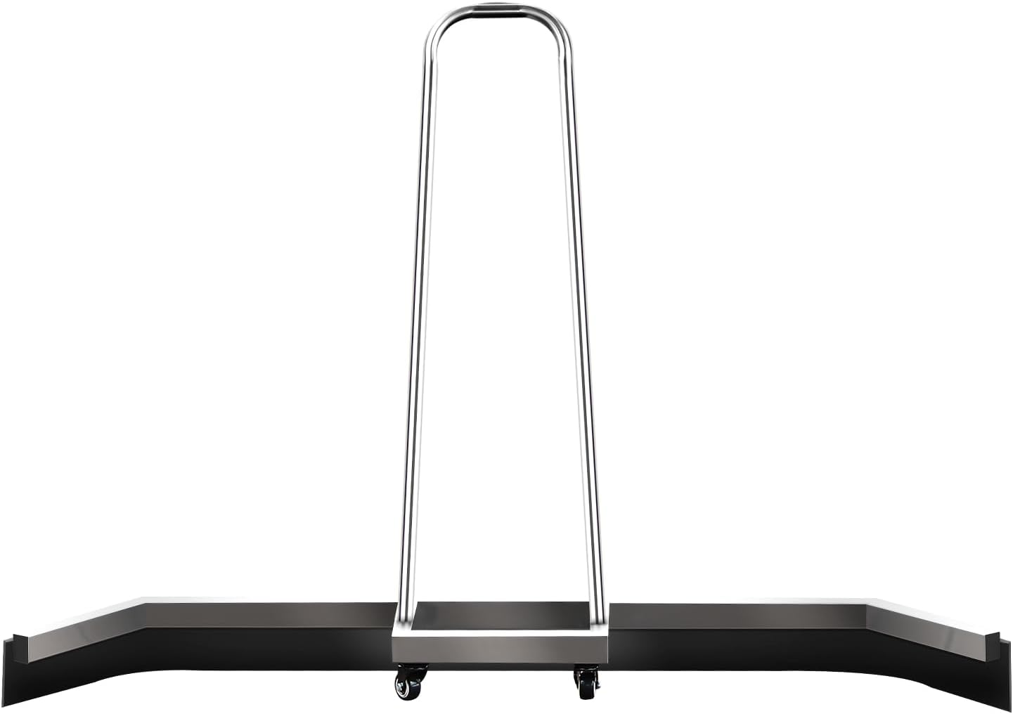 4.5FT Sport Tennis Court Squeegee Floor Squeegee Heavy Duty Commercial Squeegee for Floors with 2PCs EVA Foam Blade- Stainless Steel Silver
