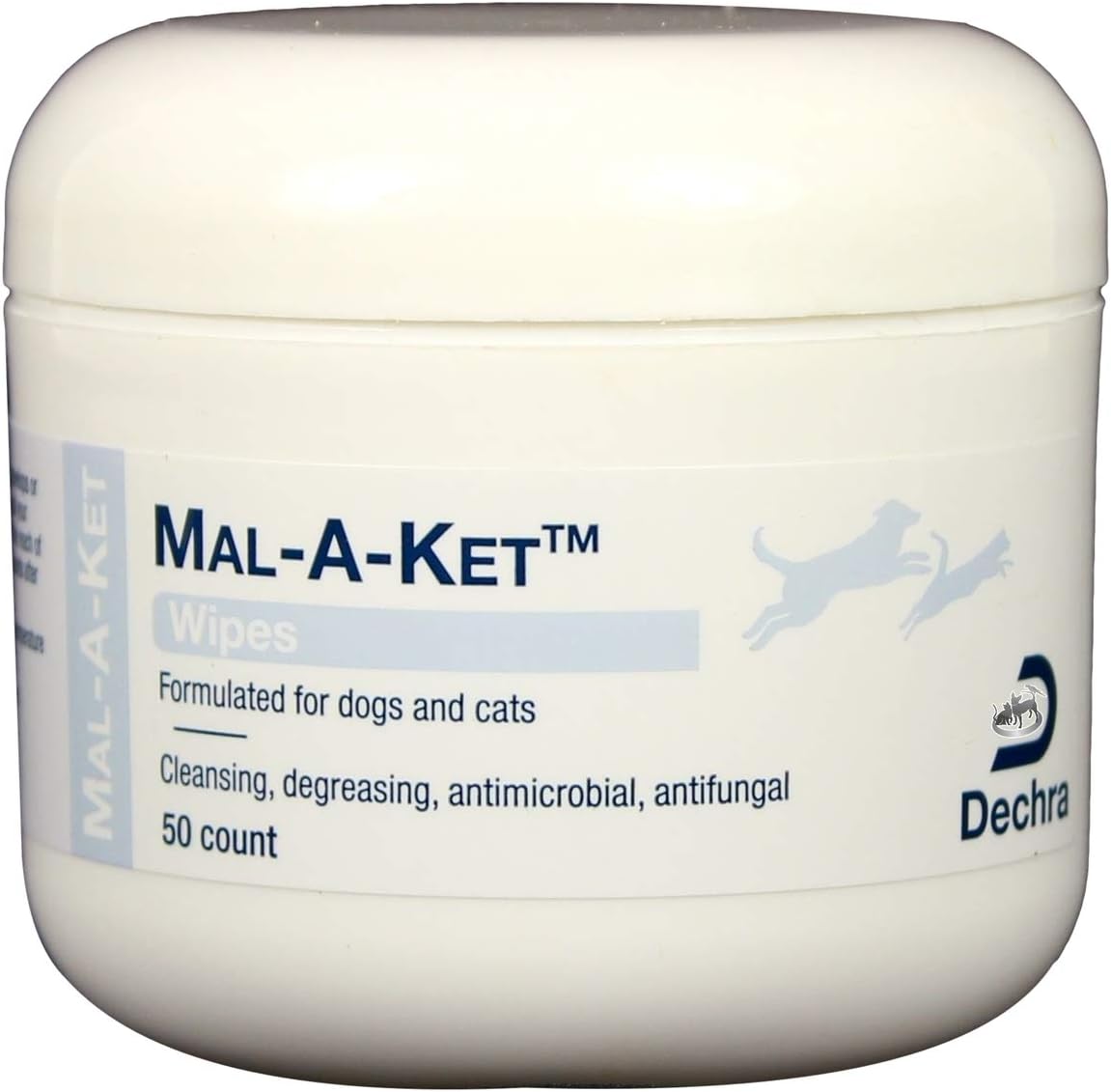 Mal-a-ket Wipes for Support Healthy Skin for Dogs, Cats 50ct by Dechra