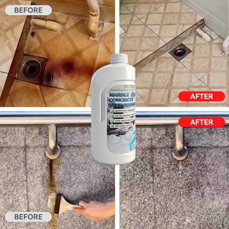 Rust Stain Remover Marble Cleaner Tile Rust Remover Granite Care Agent Stone Care Agent - Powerful and Effective in Removing Rust From Granite, Tile and Marble (500g)