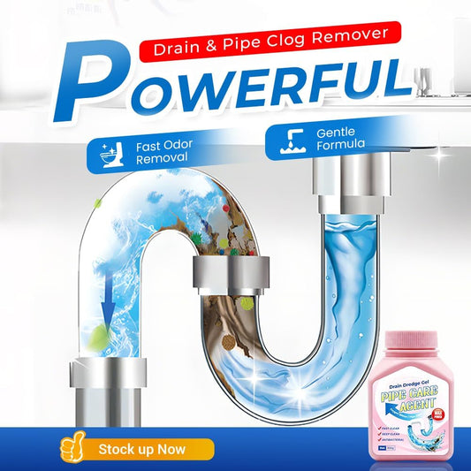 Drain Clog Remover Powerful Unclogging Sink Hair Cleaner for Kitchen, Shower Pipes and Drains (White 1PC)