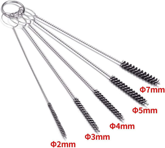 Set of 4 Carburetor Carbon Dirt Jet Remove Cleaner 26 Cleaning Wires Set + 20 Cleaning Needles + 10 Nylon Brushes Tool Kit for Motorcycle ATV Moped Welder Carb Chainsaw Spray Guns Torch Tips