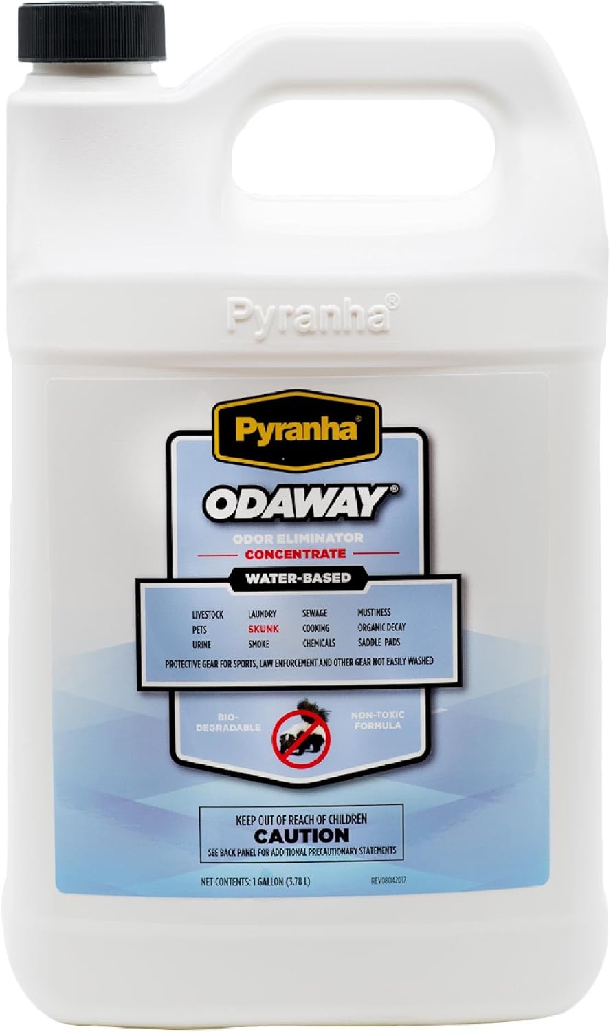 Pyranha Odaway Ready-to-Use Odor Eliminator Spray – Broad Spectrum Scent Neutralizer for Home, Kennel, Car, Bathroom & Gear, Quart
