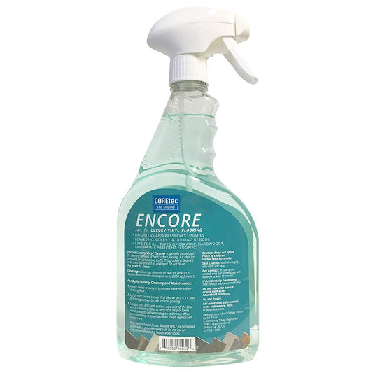 COREtec ENCORE 03Z76 Floor Cleaner Care for Luxury Vinyl Flooring Ready To Use 32oz Spray Bottle (Green) (32 Oz)