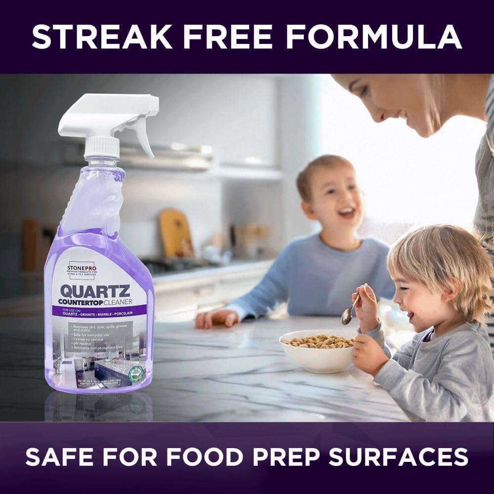 Stone Pro Nanoguard Quartz Protection Kit - Cleaner and Sealer