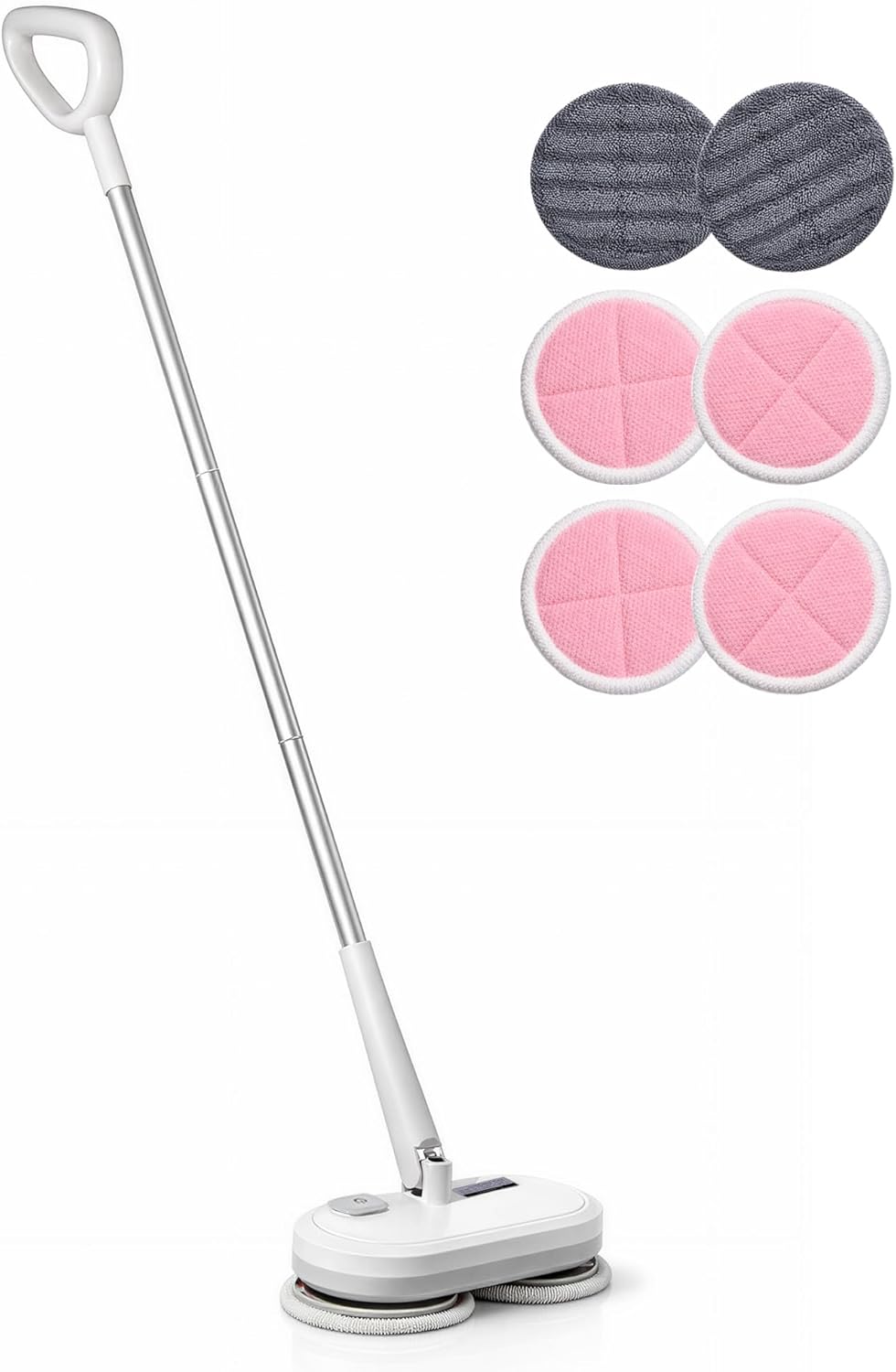 220 RPM Cordless Electric Spin Mop - Lightweight Powerful Cleaner for Hardwood, Tile, Laminate & Vinyl Floors with 6 Washable Pads