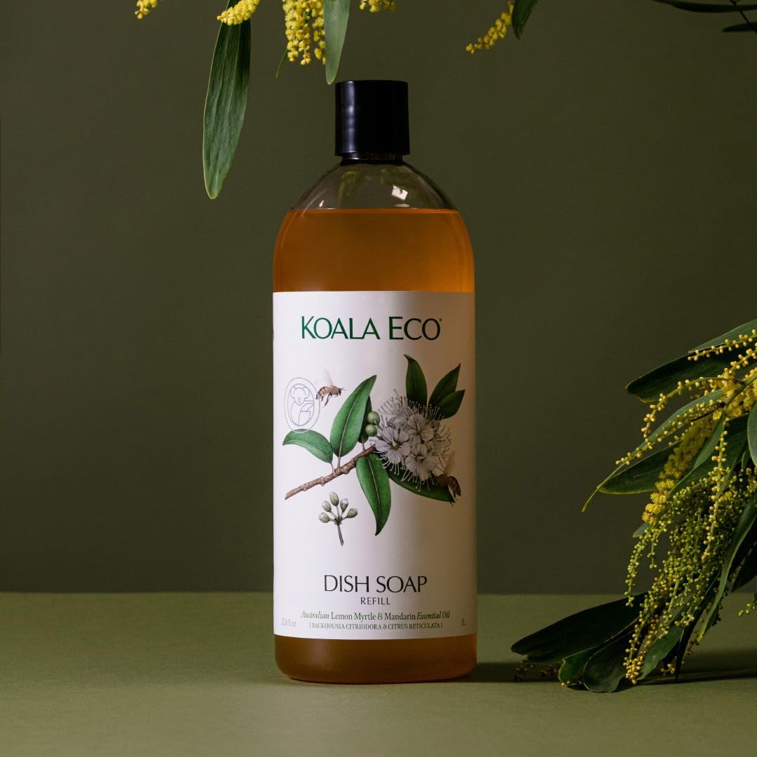 Koala Eco Dish Soap - with Australian Lemon Myrtle & Mandarin Essential Oil - 16oz