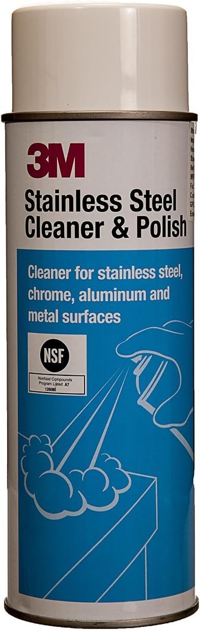 Stainless Steel Cleaner and Polish, Lime Scent, Foam, 21-Ounce Aerosol Can