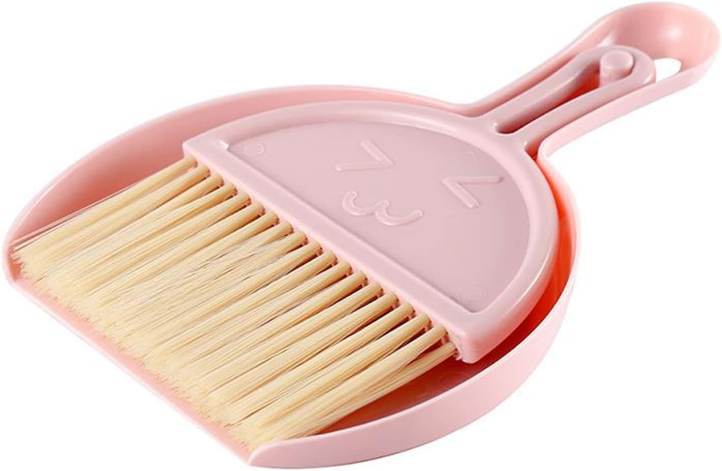 Small Broom and Dustpan Set for Home, Mini Clean Brush with Dust Pans Cute Hand Broom Brush Dust Pan with Hanger Hole, Small Cleaning Brush Set for Desktop Computer Table Keyboard (green-1pc)