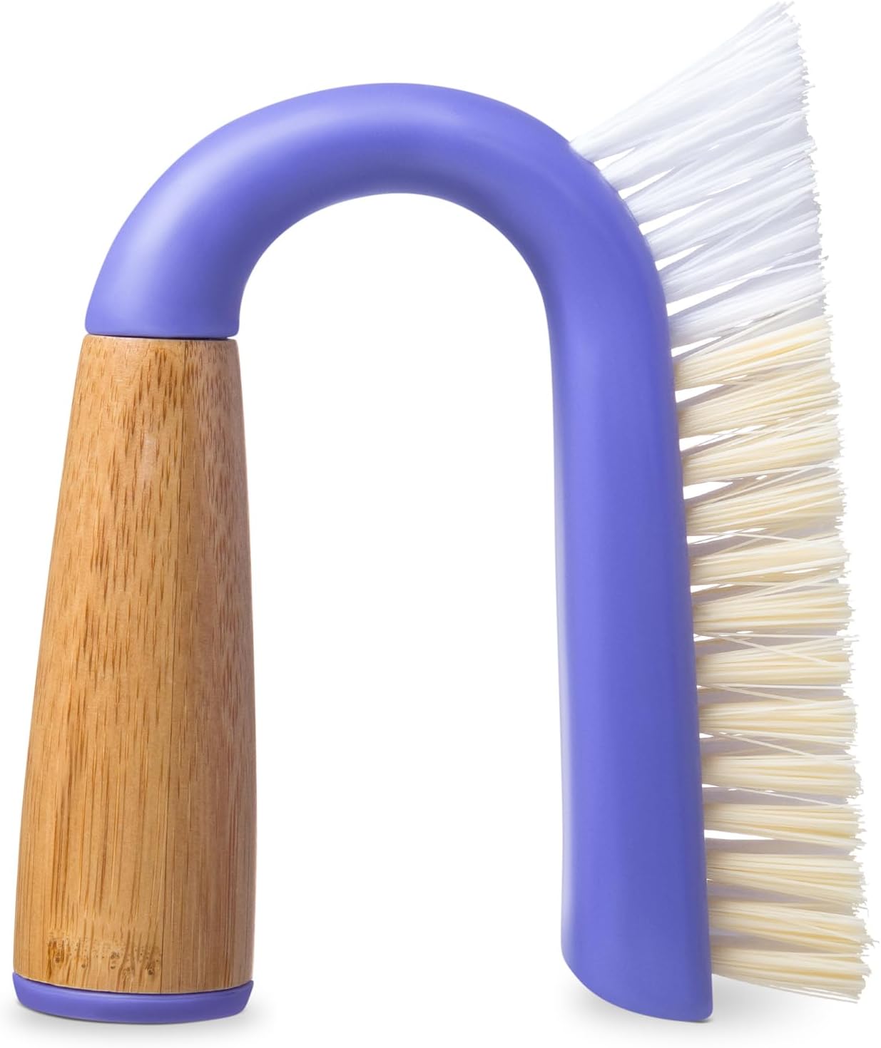 Full Circle Grunge Buster, Grout & Tile Scrub Brush, Recycled Materials, Tough & Durable, Grey