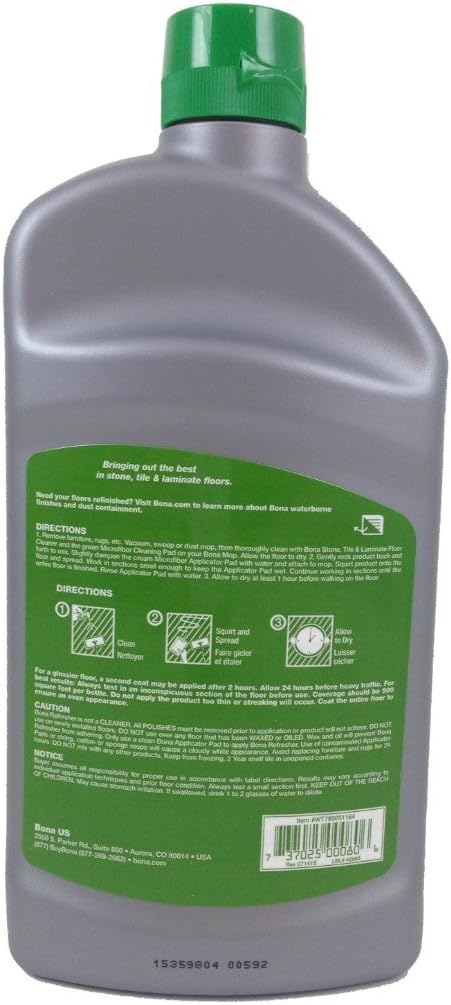 Bona Pro Series Wt760051164 Stone, Tile and Laminate Floor Refresher - 32 0z
