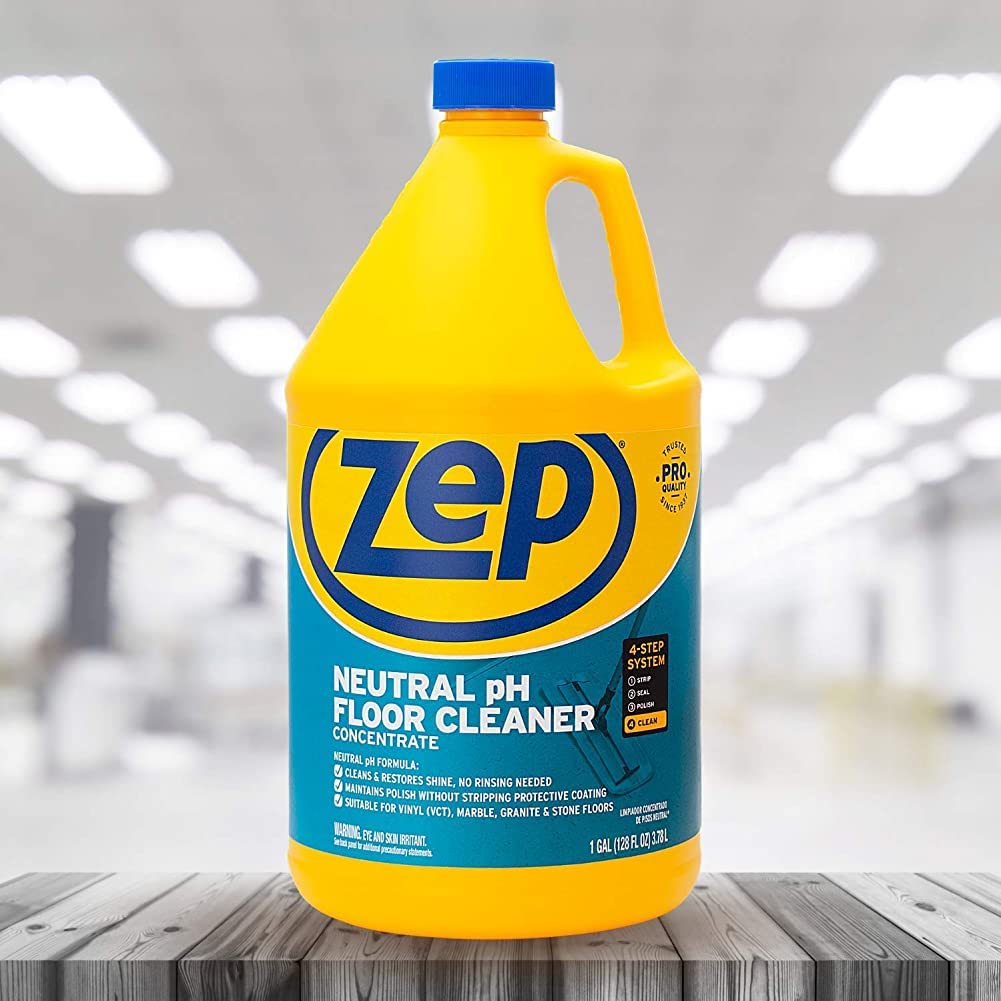 Zep Neutral pH Floor Cleaner Concentrate 1 Gal (1 Unit) and Zep Air & Fabric Odor Eliminator 1 Gal (1 Unit) ECBD055 – Floor Cleaner Concentrate and Odor Eliminator for Hard Floors and Fresh Home Care