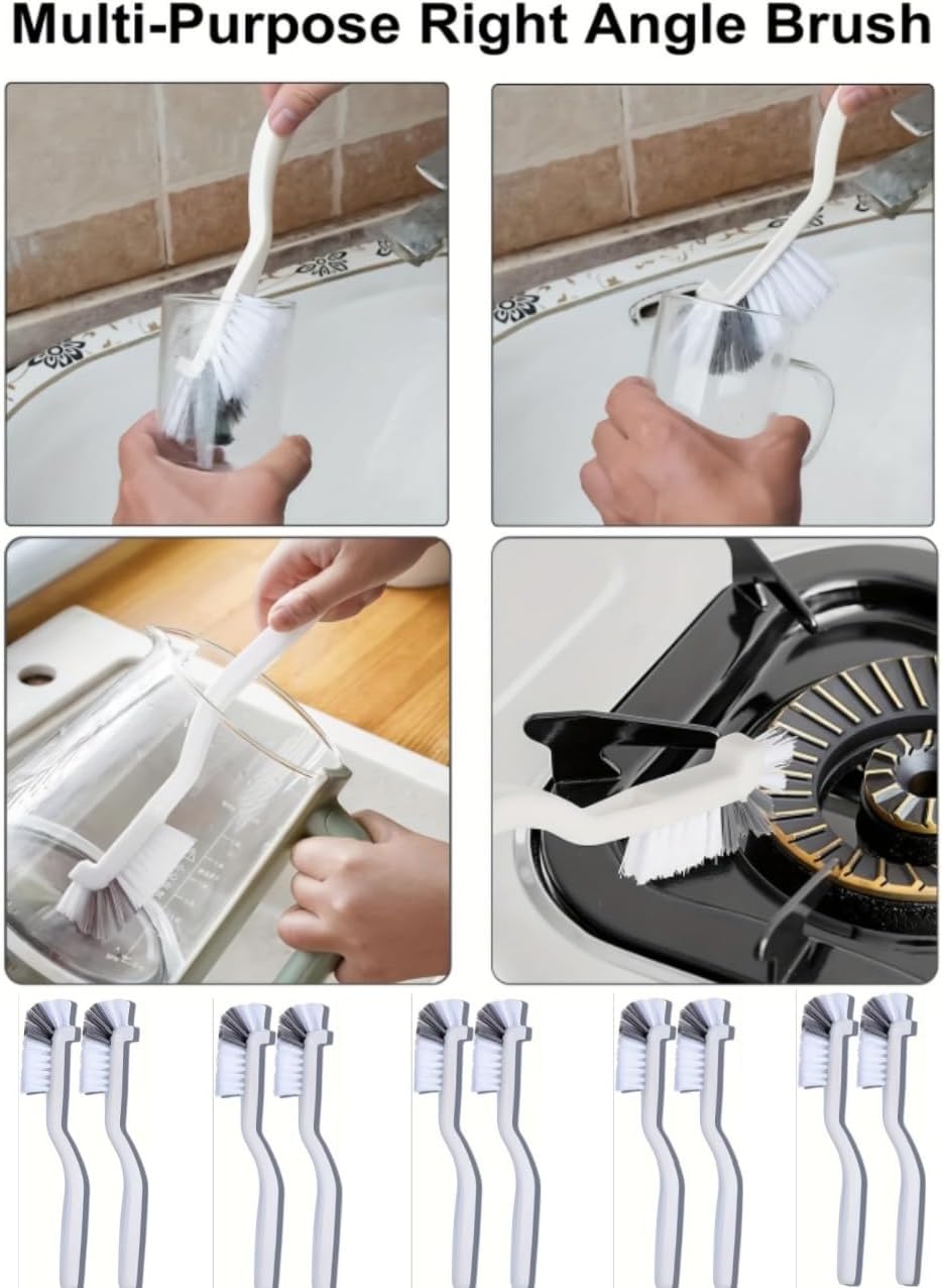 13 Pcs Crevice Cleaning Brush, Hard Bristle Scrub Brushes Cleaning Brushes, Household Use Cleaning Supplies for Kitchen Bathroom Corner Sink Cup Bottle