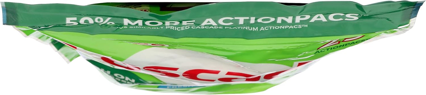 Cascade ActionPacs Dishwasher Detergent Fresh Scent, 25 ct