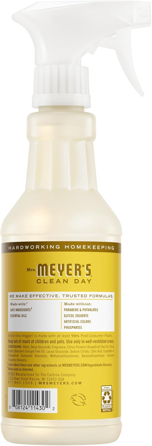 MRS. MEYER'S CLEAN DAY Multi-Surface Everyday Cleaner, Daisy Scent, 16 Fl Oz Bottle