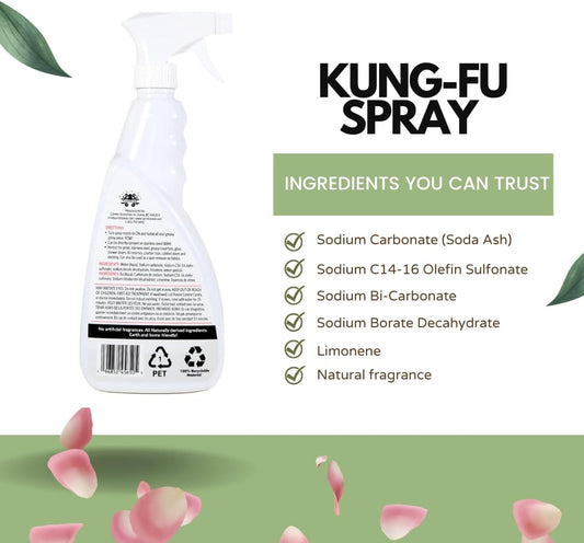 KUNG-FU SPRAY 750ML NATURAL ALL-PURPOSE DEGREASER AND GRIME FIGHTER, Plant and Mineral Based