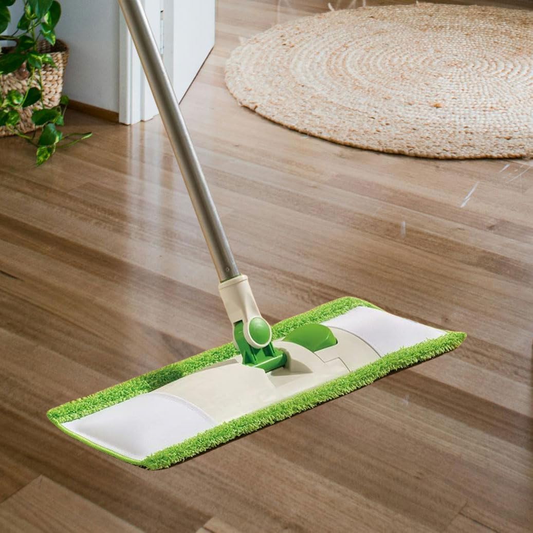 4 Pack Reusable Mop Pads Compatible with 3M Scotch-Brite M-005 Floor Mops, Microfiber Hardwood Floor Mop Pads Wet or Dry Use mop,Fit for Folding mop 15in*3.9in mop Head