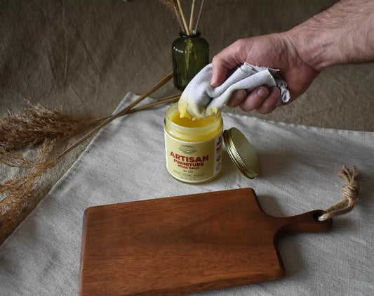 Artisan Furniture Wood Balm No. 524 – Natural Wood Care Restore, Polish & Protect – Food-Safe & No Sanding Needed