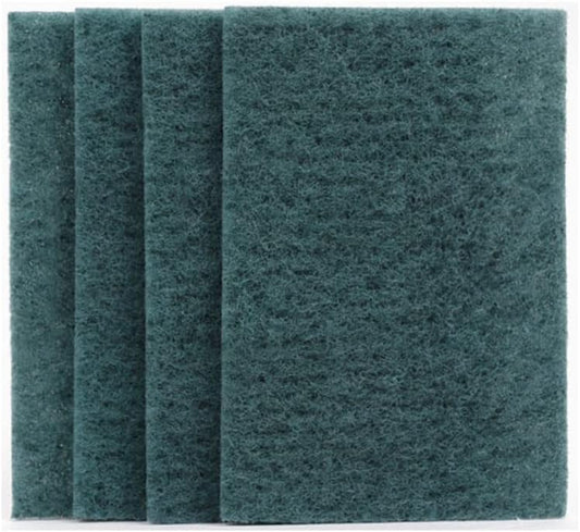 Generic Fine Multi-Scrubber, 4 Count, Heavy Duty, Utility Sponge, Green, For Glass, Plastic, Stainless Steel, Porcelain, Wood, Stone, Ceramic, Vinyl, Aluminum, Melamine