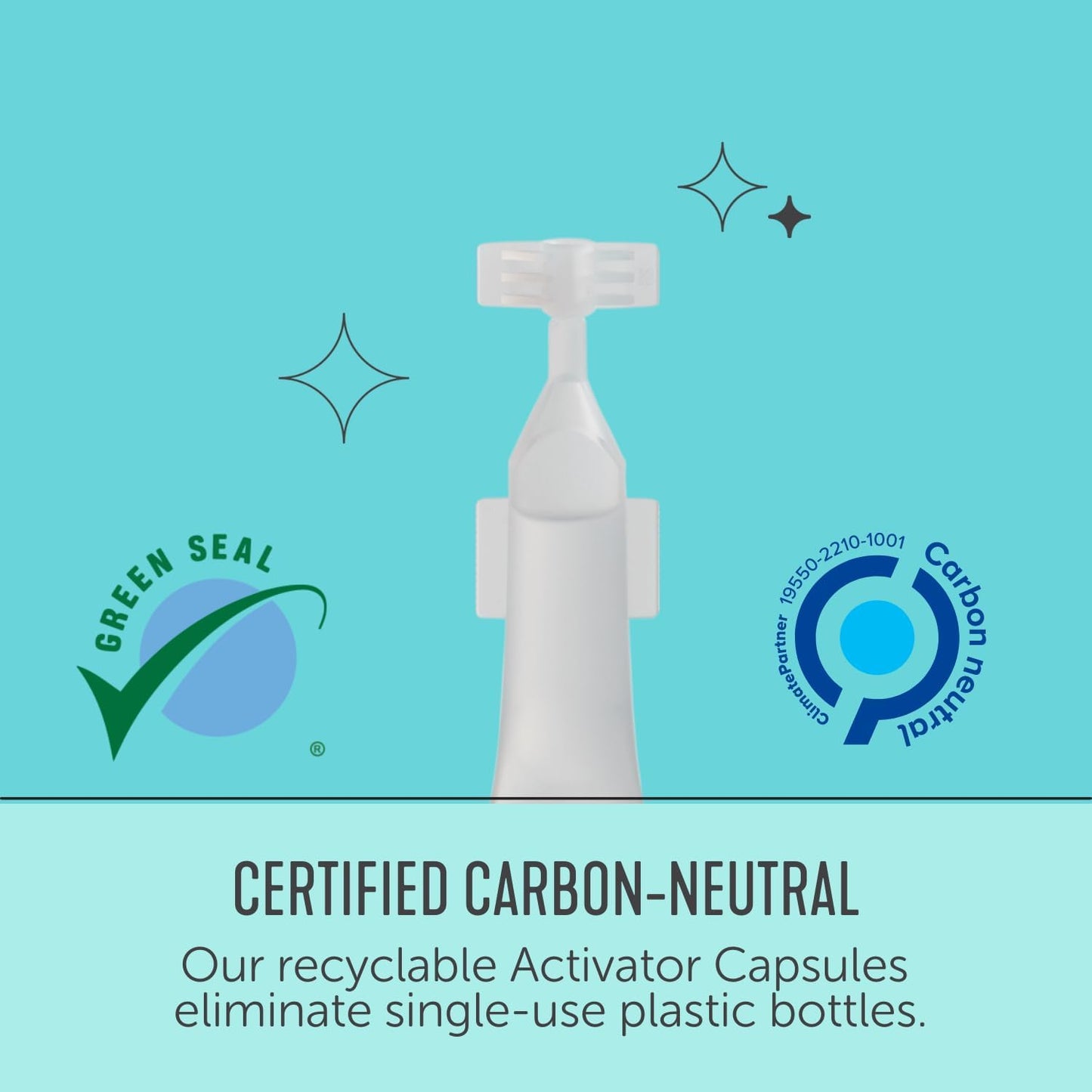 Force of Nature Activator Capsules - Concentrate Refill for Eco-Friendly, All-Purpose Disinfectant Cleaning Spray - Kitchen, Bathroom, Toilet, Glass - Cleaning Supplies, 25 count x 12 Fl oz