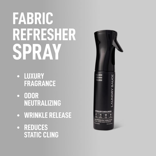 Laundry Sauce Fabric Refresher Spray Italian Bergamot, Odor-Fighting Fabric Refresher, Fragrance and Laundry Scent, 9.8 fl oz