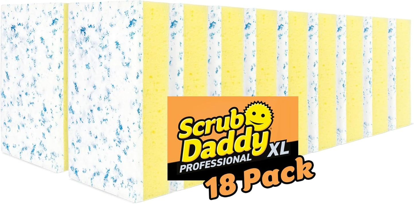 Scrub Daddy Eraser Sponge - 10x More Durable Than Traditional Erasers with Scrubbing Gems - Removes Dirt, Scuffs & Stains - Water Activated Sponge Eraser (2 Pack)