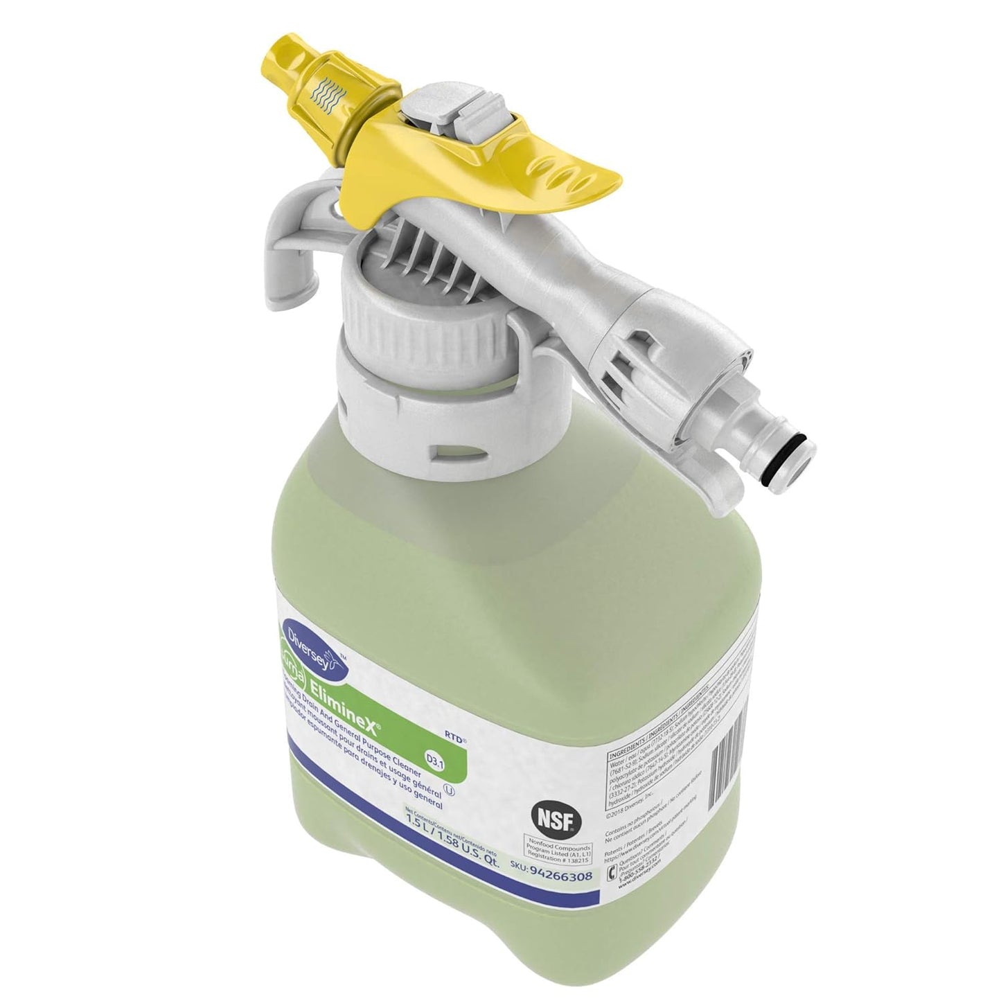 Suma ElimineX D3.1 Foaming Drain and General Purpose Cleaner (1.5-Liter Spray Bottle, 2-Pack)