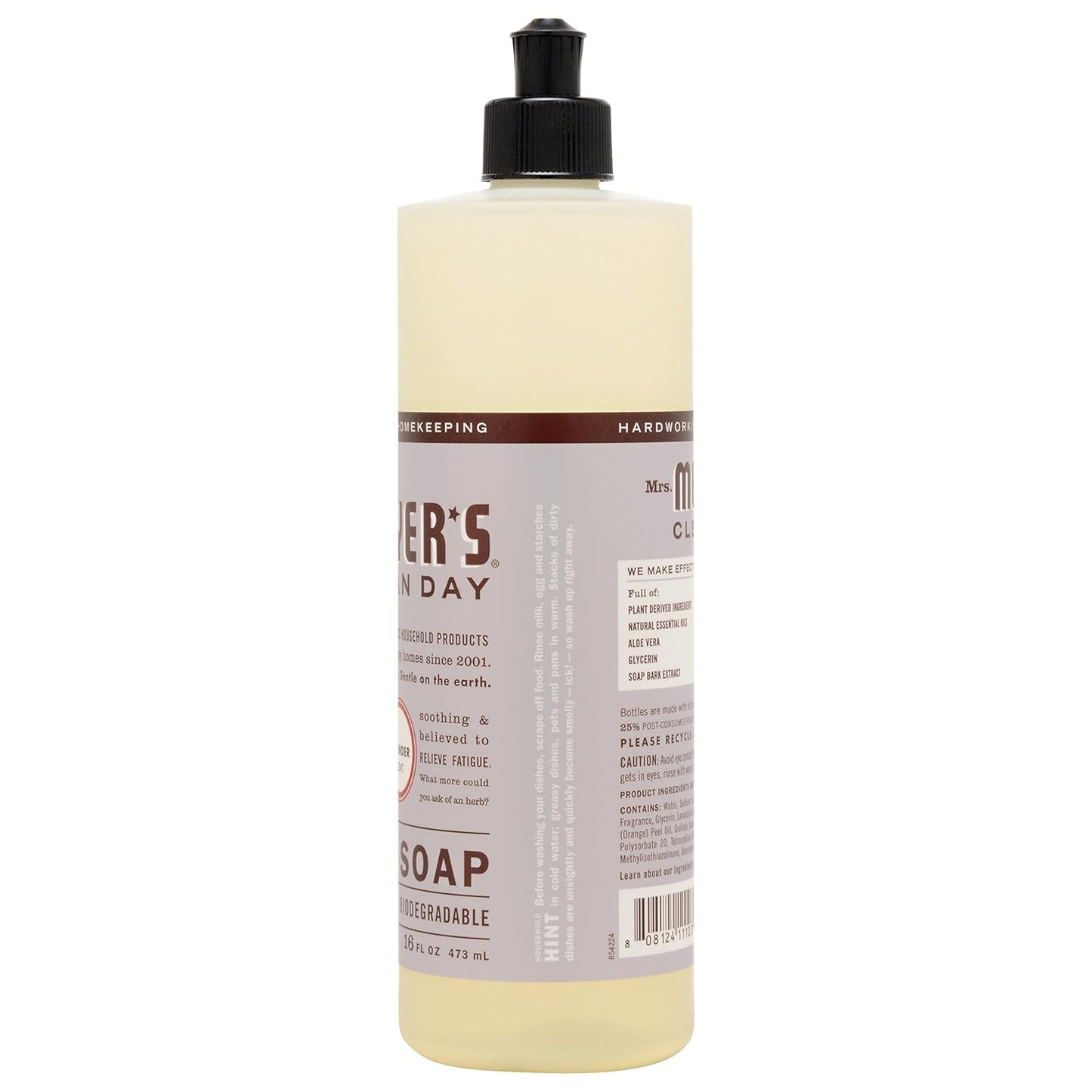 Mrs. Meyer's Liquid Dish Soap Geranium, 16 OZ